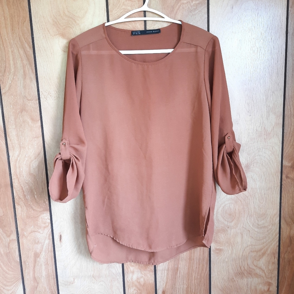Zara basic flowy top